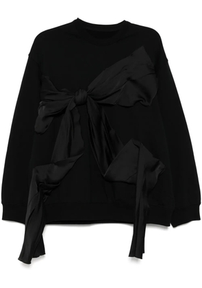 JNBY bow detailing sweatshirt - Black