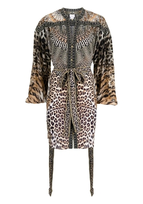 Camilla Call of the Cathedral silk dress - Brown