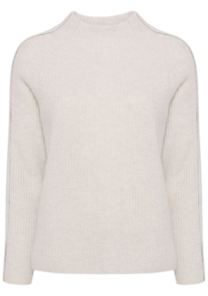 N.Peal Metal funnel jumper - Grey