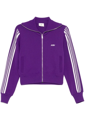 Autry knitted track jacket - Purple