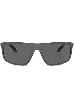 Emporio Armani shield-frame sunglasses - Grey