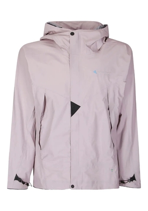 Klättermusen logo-embroidered hooded jacket - Neutrals