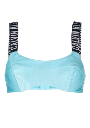 Calvin Klein ribbed bralette bikini top - Blue