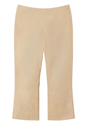 TWINSET poplin cropped trousers - Neutrals