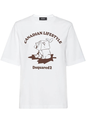 DSQUARED2 logo-print t-shirt - White