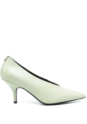 Patrizia Pepe 70mm leather pumps - Green