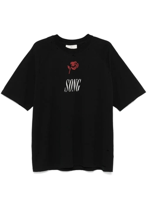Song For The Mute Song-print T-shirt - Black
