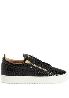 Giuseppe Zanotti Frankie double-zip low-top sneakers - Black