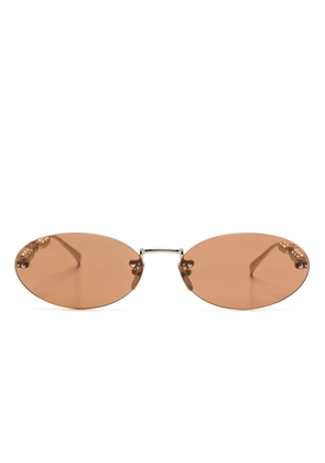 Gucci Eyewear rimless sunglasses - Gold