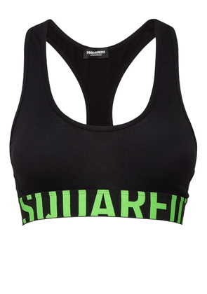 DSQUARED2 logo sports bra - Black