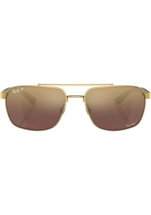 Ray-Ban rectangle-frame sunglasses - Gold