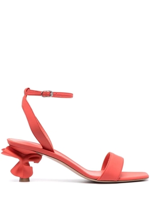Le Silla Candy bow-shaped leather sandals - Orange