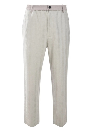 Missoni zigzag-motif trousers - Silver