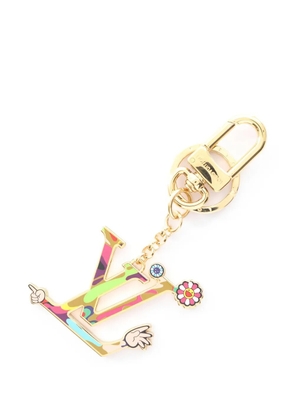 Louis Vuitton Pre-Owned x Takashi Murakami 2025 Iconic Superflat keyring - Gold