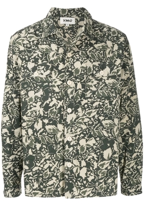 YMC graphic-print long-sleeve shirt - Green