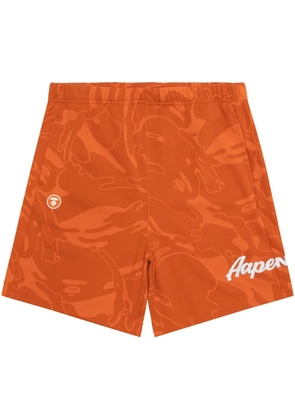 AAPE BY *A BATHING APE® cotton-blend shorts - Orange