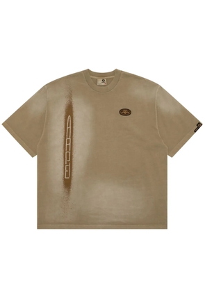 AAPE BY *A BATHING APE® logo-print T-shirt - Brown