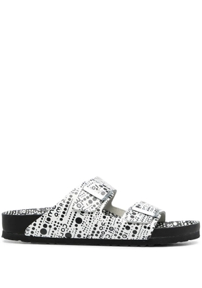 Birkenstock abstract spot print two-strap sandals - Black