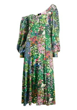 Natasha Zinko floral-print asymmetric dress - Green