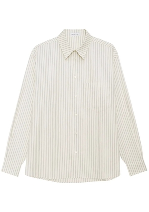 ANINE BING Braxton stripe-print shirt - White