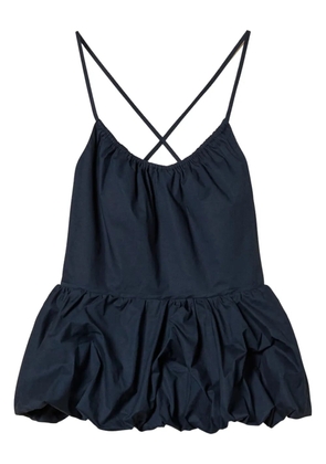 TWINSET poplin flounce top - Blue