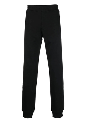 Just Cavalli logo-print cotton track pants - Black