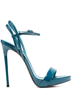 Le Silla Gwen 120mm patent-leather sandals - Blue
