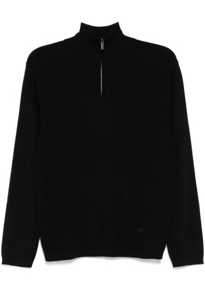 Emporio Armani half-zip jumper - Black
