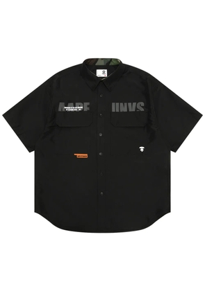 AAPE BY *A BATHING APE® logo-print shirt - Black