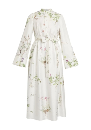 ERDEM long-sleeve midi dress - White