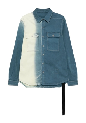 Rick Owens DRKSHDW dyed shirt - Blue