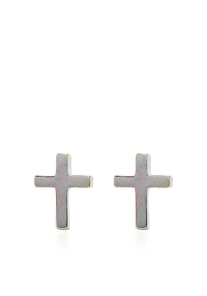 Stolen Girlfriends Club Stolen Cross sterling-silver earrings