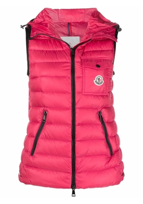 Moncler Glyco padded sleeveless gilet - Pink