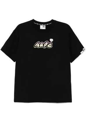 AAPE BY *A BATHING APE® logo-print T-shirt - Black