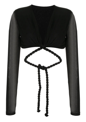 Dion Lee Rope wrap top - Black