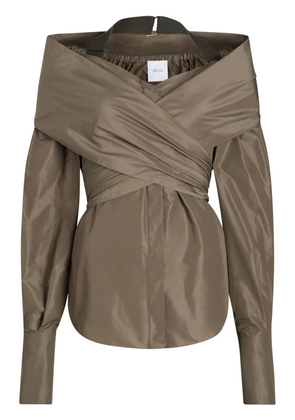 Patou wrap blouse - Brown