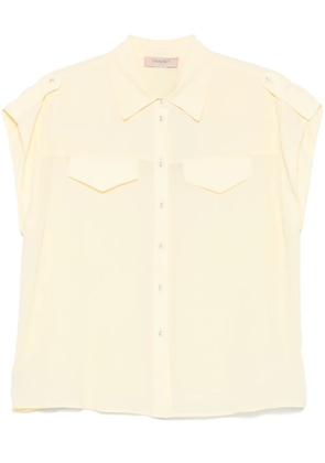 TWINSET cap-sleeved shirt - Yellow