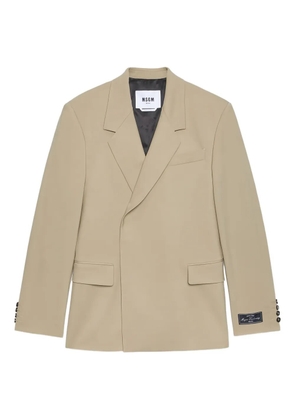 MSGM buttoned single-breasted jacket - Brown
