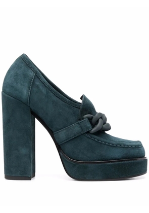 Le Silla Lana suede pumps - Green