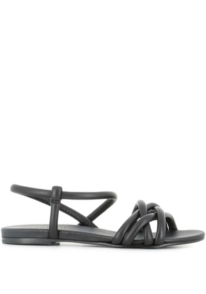 Del Carlo strappy flat sandals - Black