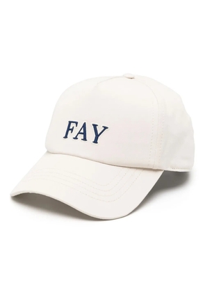 Fay embroidered-logo baseball cap - Neutrals