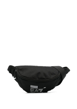 Ea7 Emporio Armani logo-print belt bag - Black
