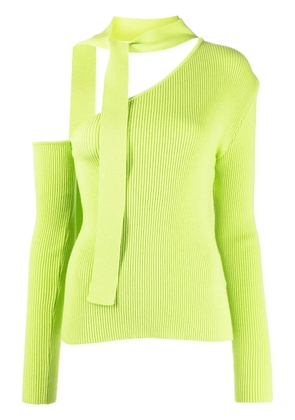 Andersson Bell Conny Scar Neck Tight Knit Top - Green