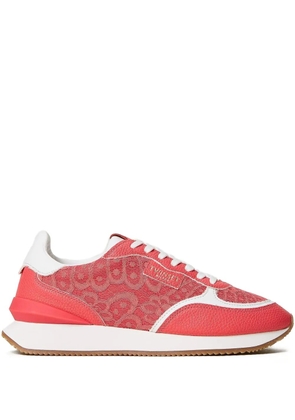 TWINSET lace-panelled sneakers - Red