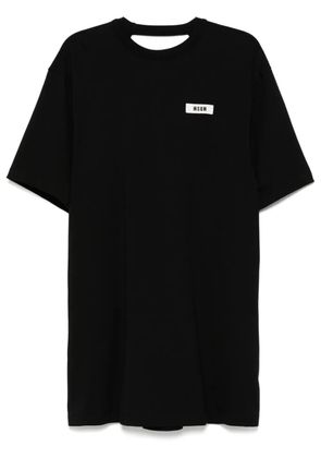 MSGM logo-embroidered dress - Black