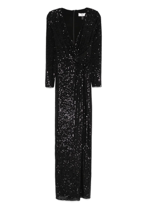 NISSA sequinned maxi dress - Black