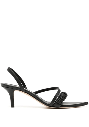 Elleme Chouchou 70mm leather sandals - Black