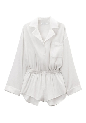 Alexander Wang striped jumpsuit - White