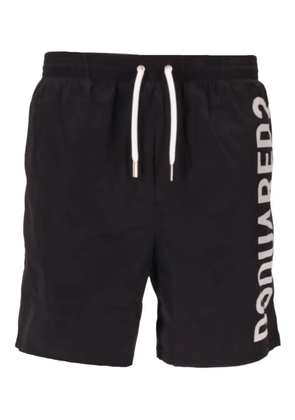 DSQUARED2 logo-print swim shorts - Black