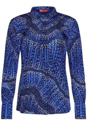 Altuzarra Chika printed silk shirt - Blue